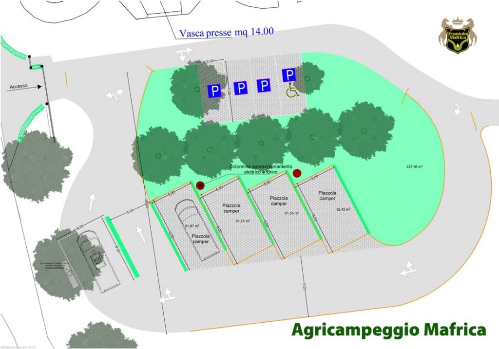 agricampeggio Mafrica aree e mappa